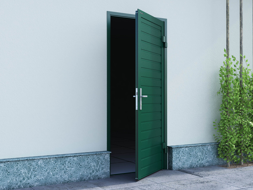 Garaj eshiklari chap yoki o'ng tomonga, tashqariga yoki ichkari tomon ochilishi bilan ishlab chiqarilishi mumkin. Eshikning pastki chekkasi balandligi — 8 mm. Eshik o'rnatilganda, o'choqning gorizontal ravishda kichrayishi 144 mm, vertikal ravishda esa 80 mm ni tashkil etadi.